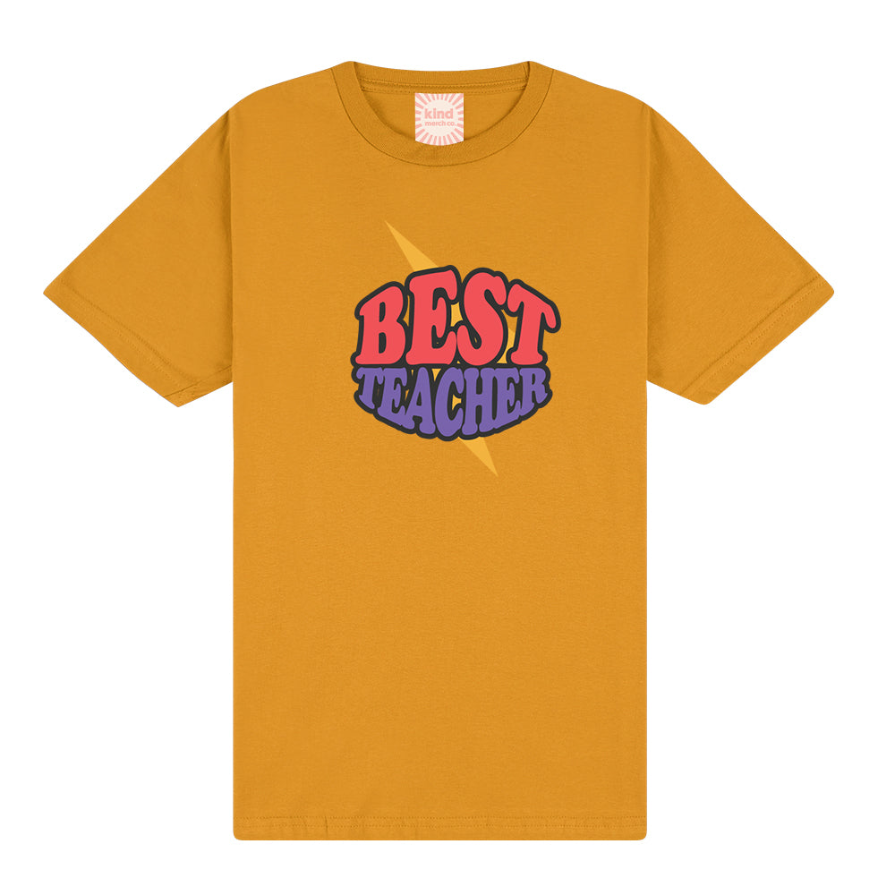 Best Teacher Kapow! Classic Fit Tee