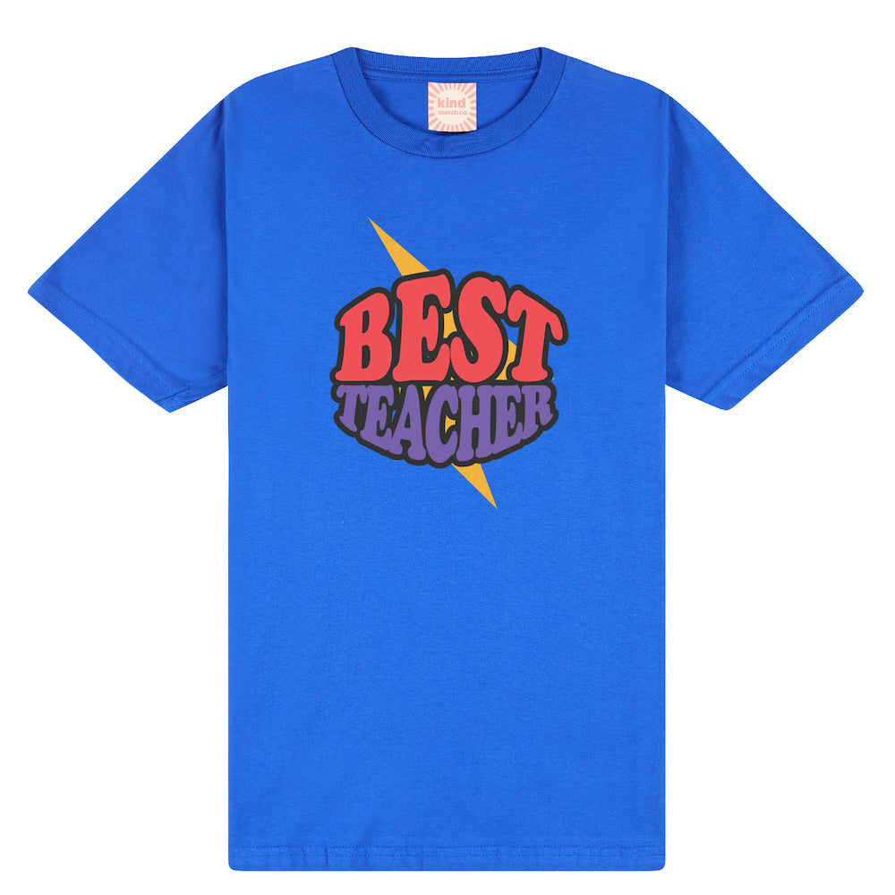 Best Teacher Kapow! Classic Fit Tee