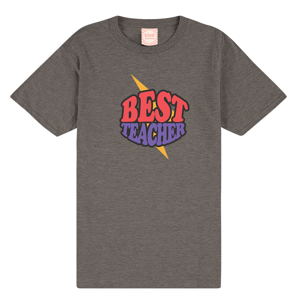 Best Teacher Kapow! Classic Fit Tee