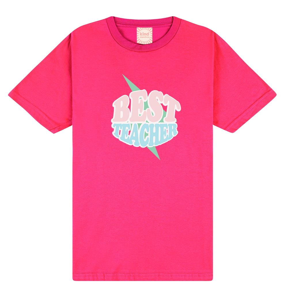 Best Teacher Kapow! Classic Fit Tee