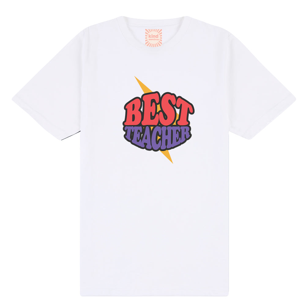 Best Teacher Kapow! Classic Fit Tee