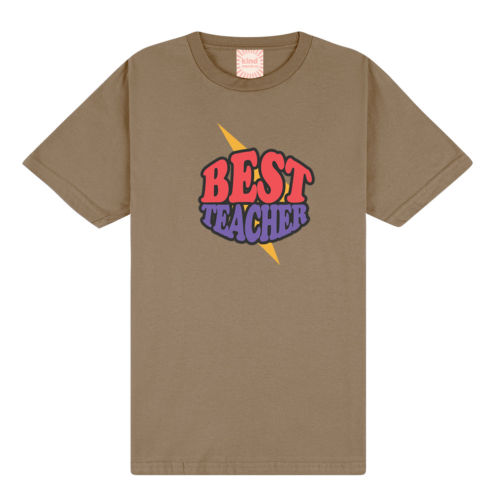 Best Teacher Kapow! Classic Fit Tee