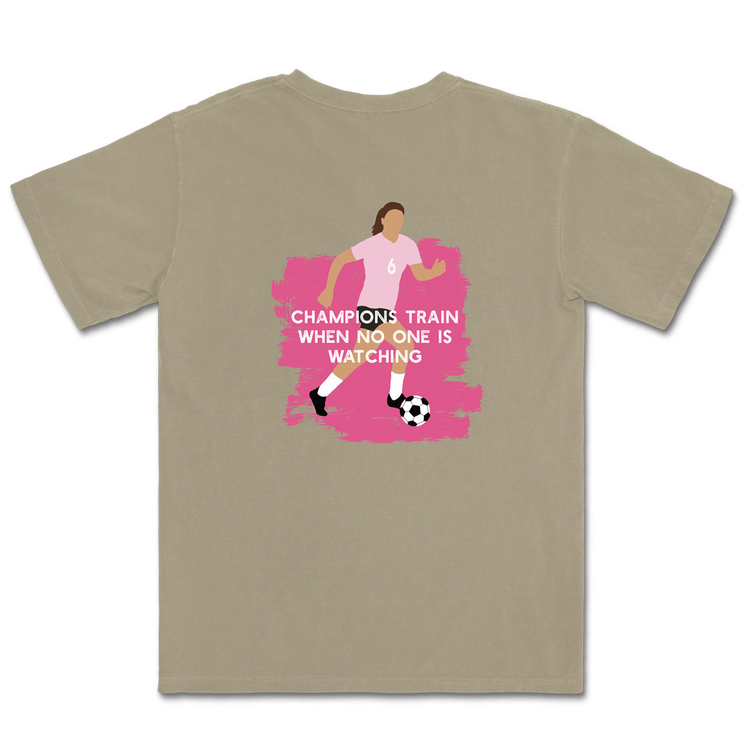 Champions Train Alone Soccer Tee