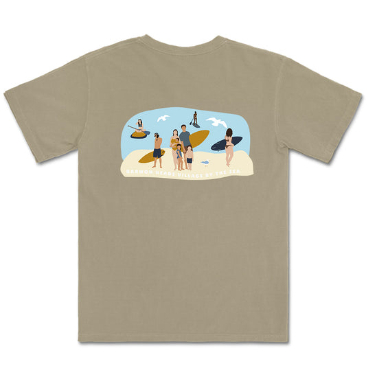 Destination Customisable Tee Beach Illustration