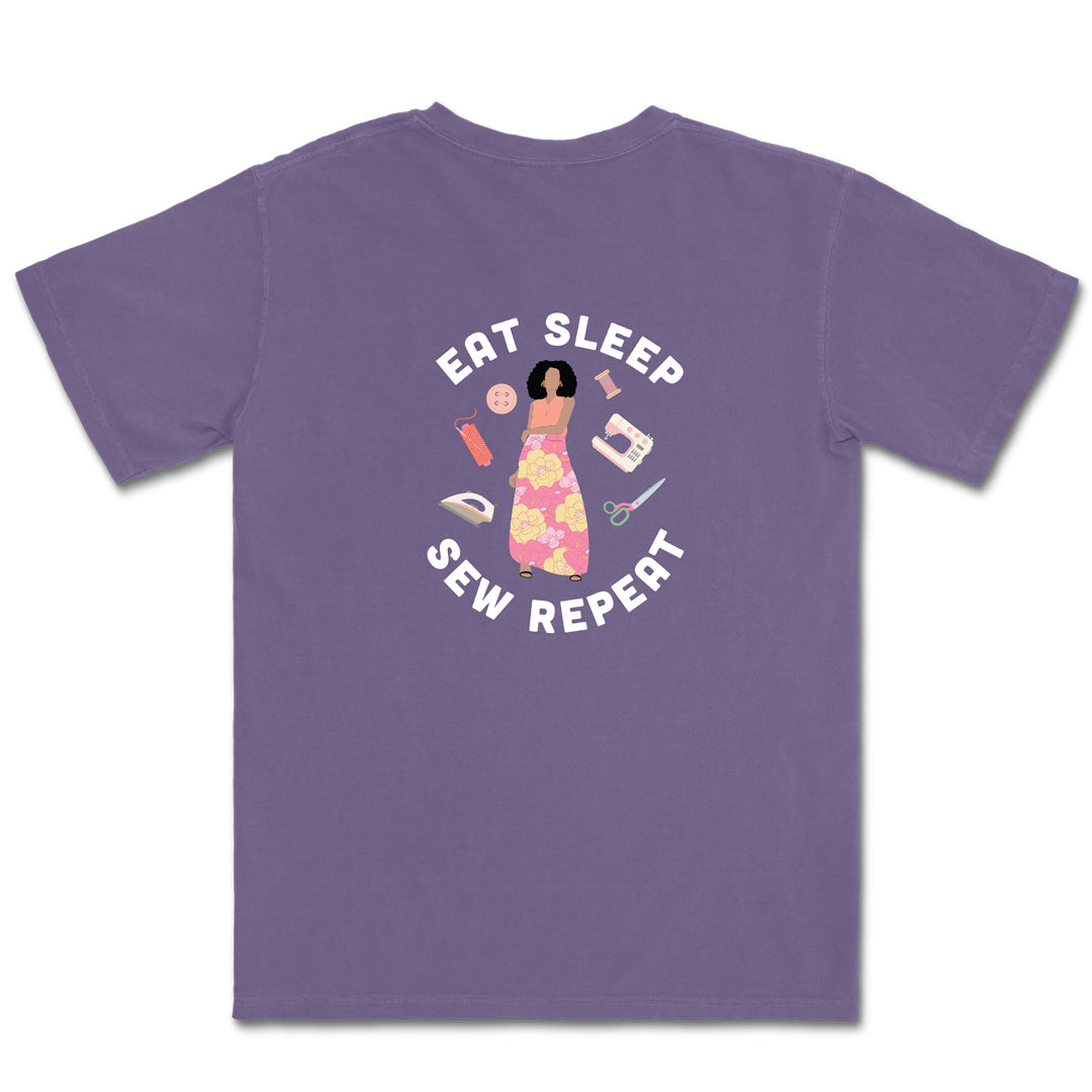 Eat Sleep Sew Repeat  Relaxed Fit Tee