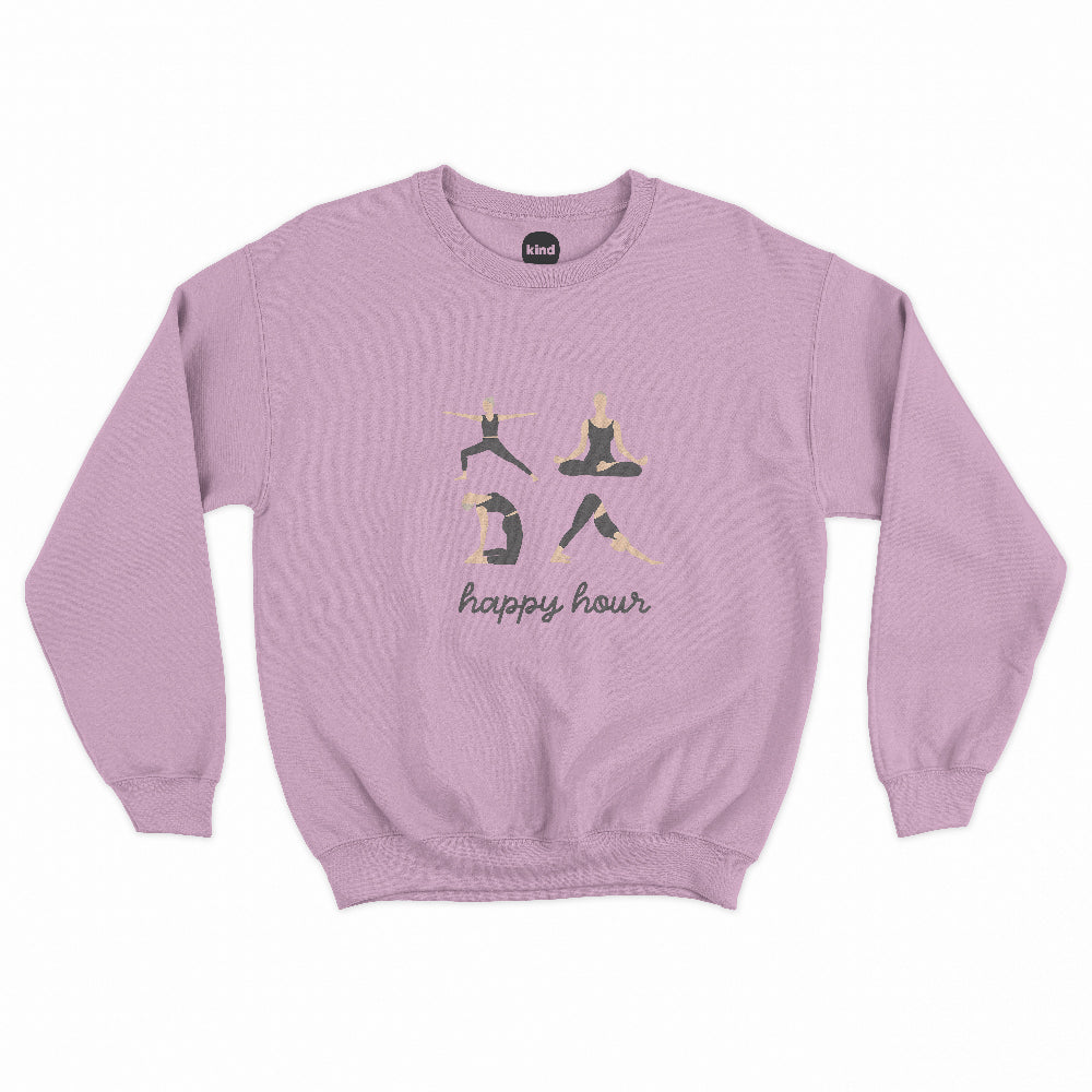 Happy Hour Yoga Ladies Sweatshirt