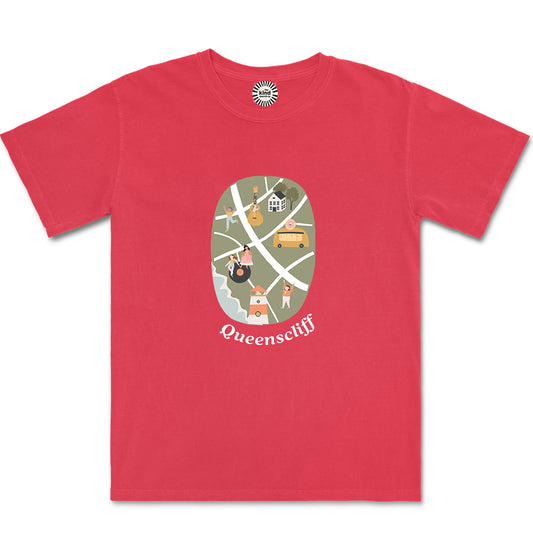 Destination Customisable Tee with Cute Map Illustration