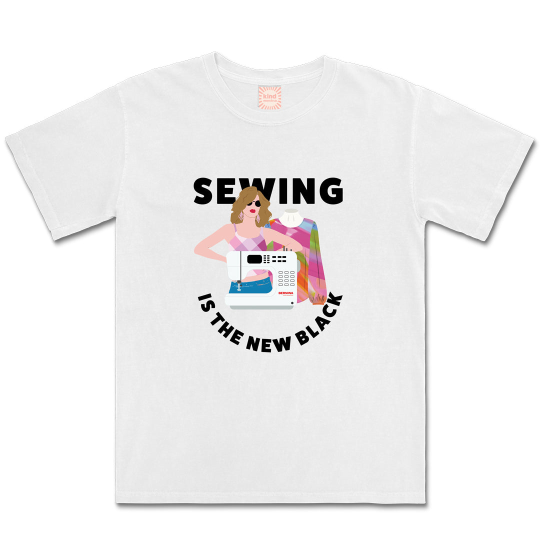 Sewing Is the New Black Relaxed Fit Cotton Tee