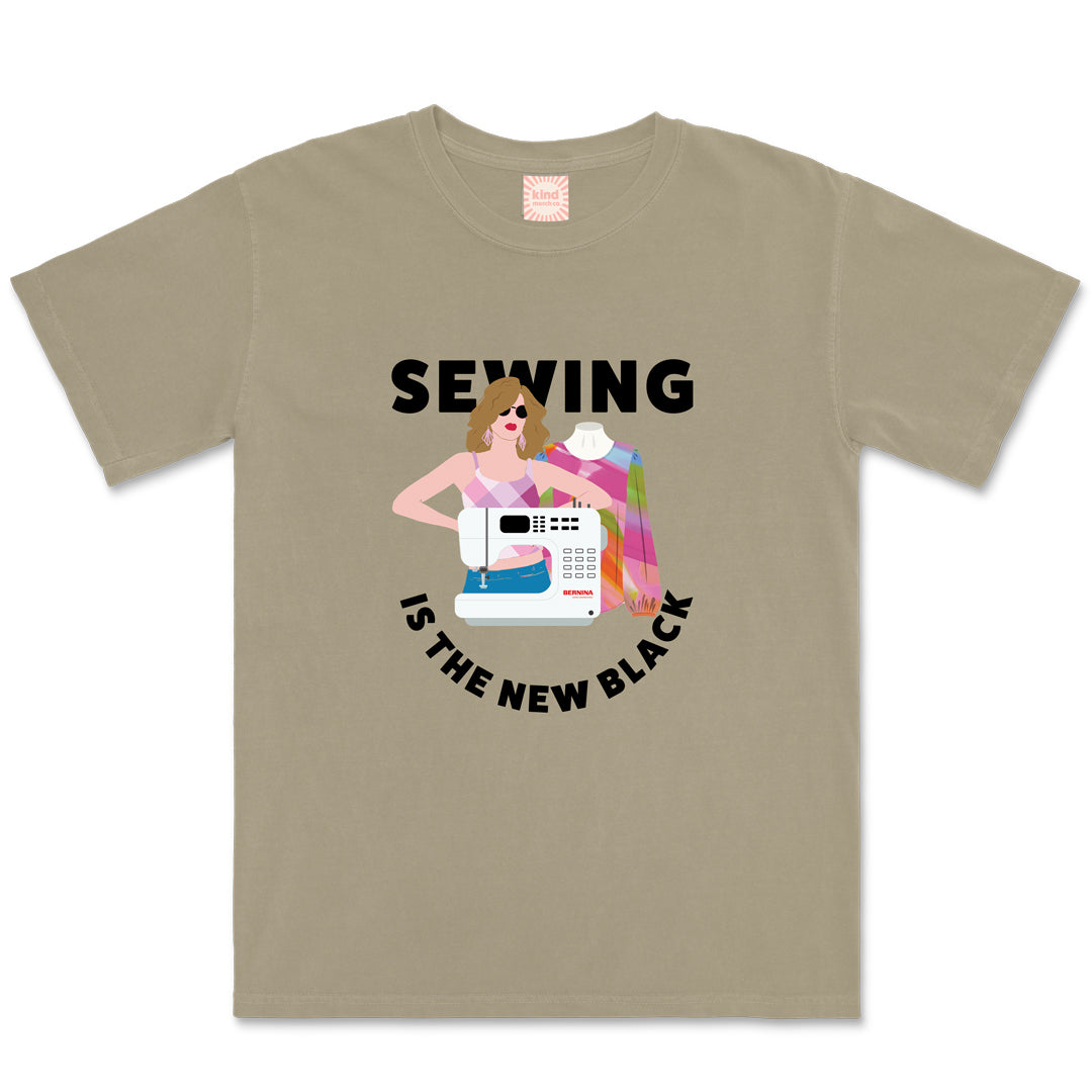 Sewing Is the New Black Relaxed Fit Cotton Tee